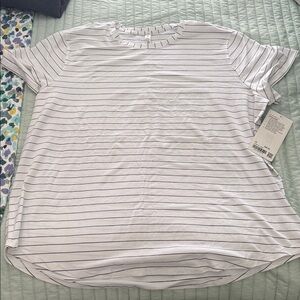 lululemon athletica Love Tee White and Black Striped